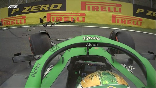 Bortoleto bate ainda na largada e está fora do GP do Brasil de Fórmula 1