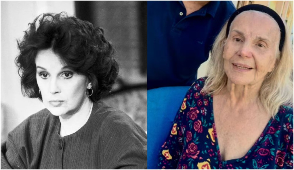 Íris Bruzzi, a Eunice de 'Vale tudo', está com 89 anos e mora no Retiro dos artistas — Foto: Bazilio Calazans/Globo e Reprodução/Instagram