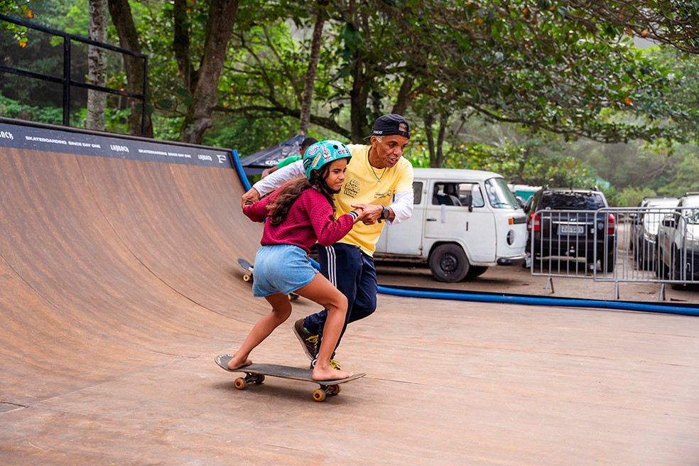 Minirrampa de skate, outra atração do Layback Pro — Foto: Divulgação