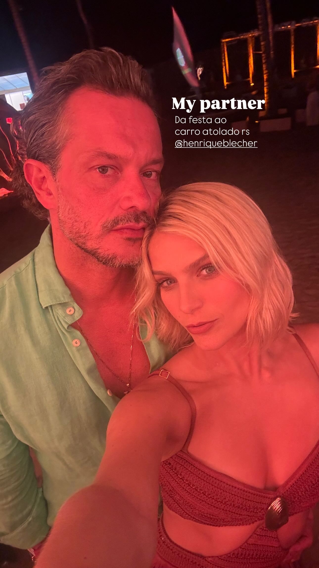 Isabella Santoni and her husband, Henrique Blecher, will also celebrate New Year's Eve in Ceará — Photo: Reproduction/Instagram