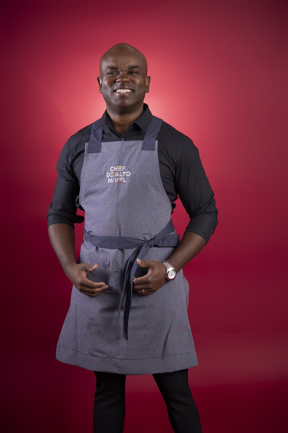 Gilmar Francisco, participante do reality show 'Chef de alto nível', no grupo 'cozinheiros amadores' — Foto: Divulgação/TV Globo/Beto Roma