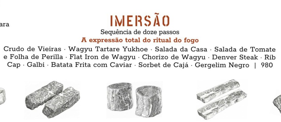 Lavva - menu "Imersão" do restaurante — Foto: Ian Oliver