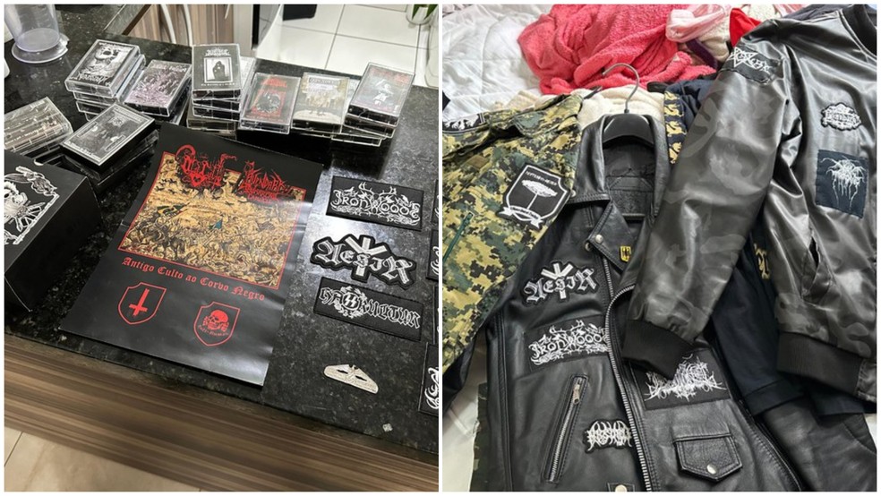 PF realizou apreensão em Almirante Tamandaré com responsável por propagar ideologia nazista — Foto: Divulgação