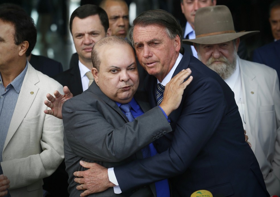 Ibaneis oficializa apoio a Bolsonaro no segundo turno contra Lula — Foto: Cristiano Mariz/Agência O Globo