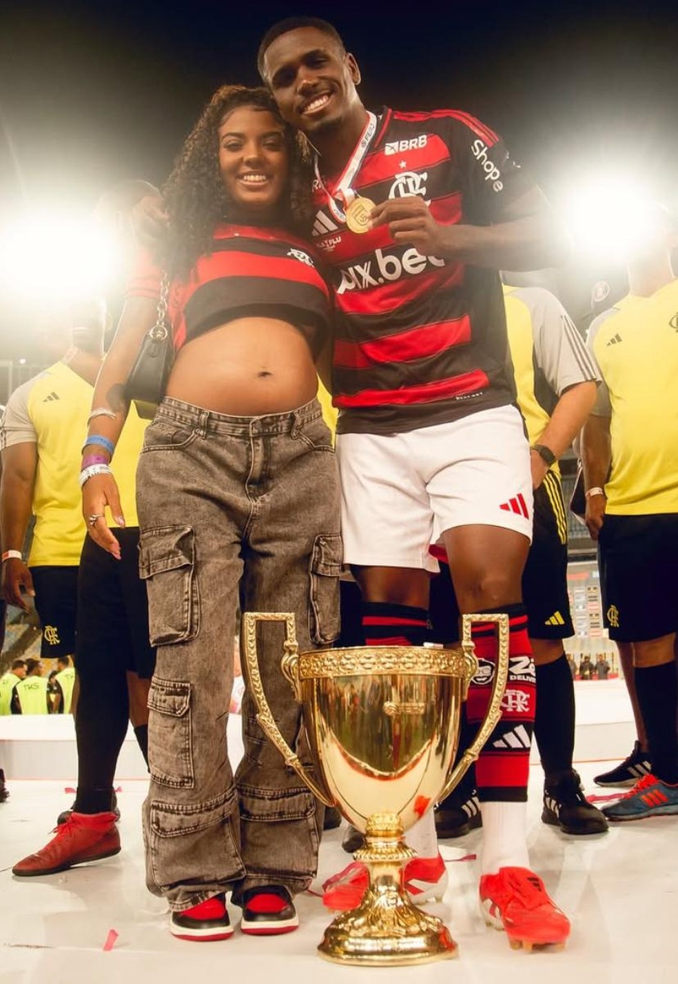 Evertton Araújo e Déborah Couto — Foto: Reprodução / Instagram