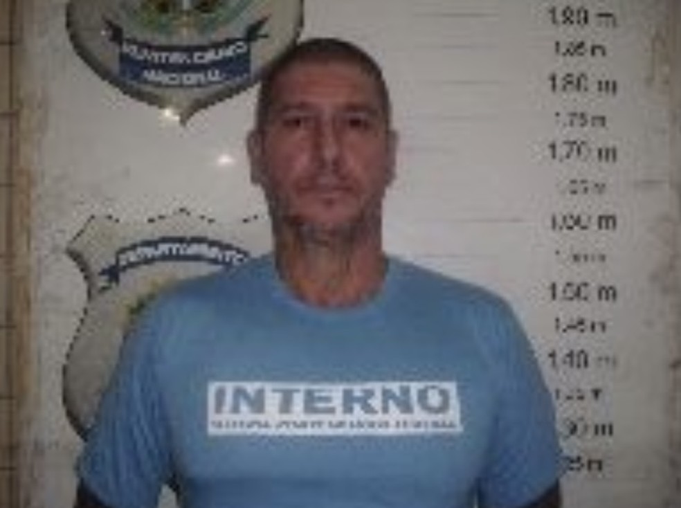 Ex-sargento da Polícia Militar Ronnie Lessa, que cumpre pena atualmente na Penitenciária Federal de Campo Grande, no Mato Grosso do Sul — Foto: Reprodução
