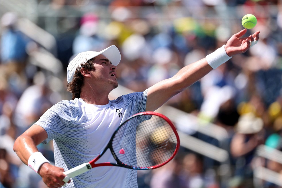João Fonseca caiu na segunda rodada do US Open — Foto: ELSA / GETTY IMAGES NORTH AMERICA / Getty Images via AFP