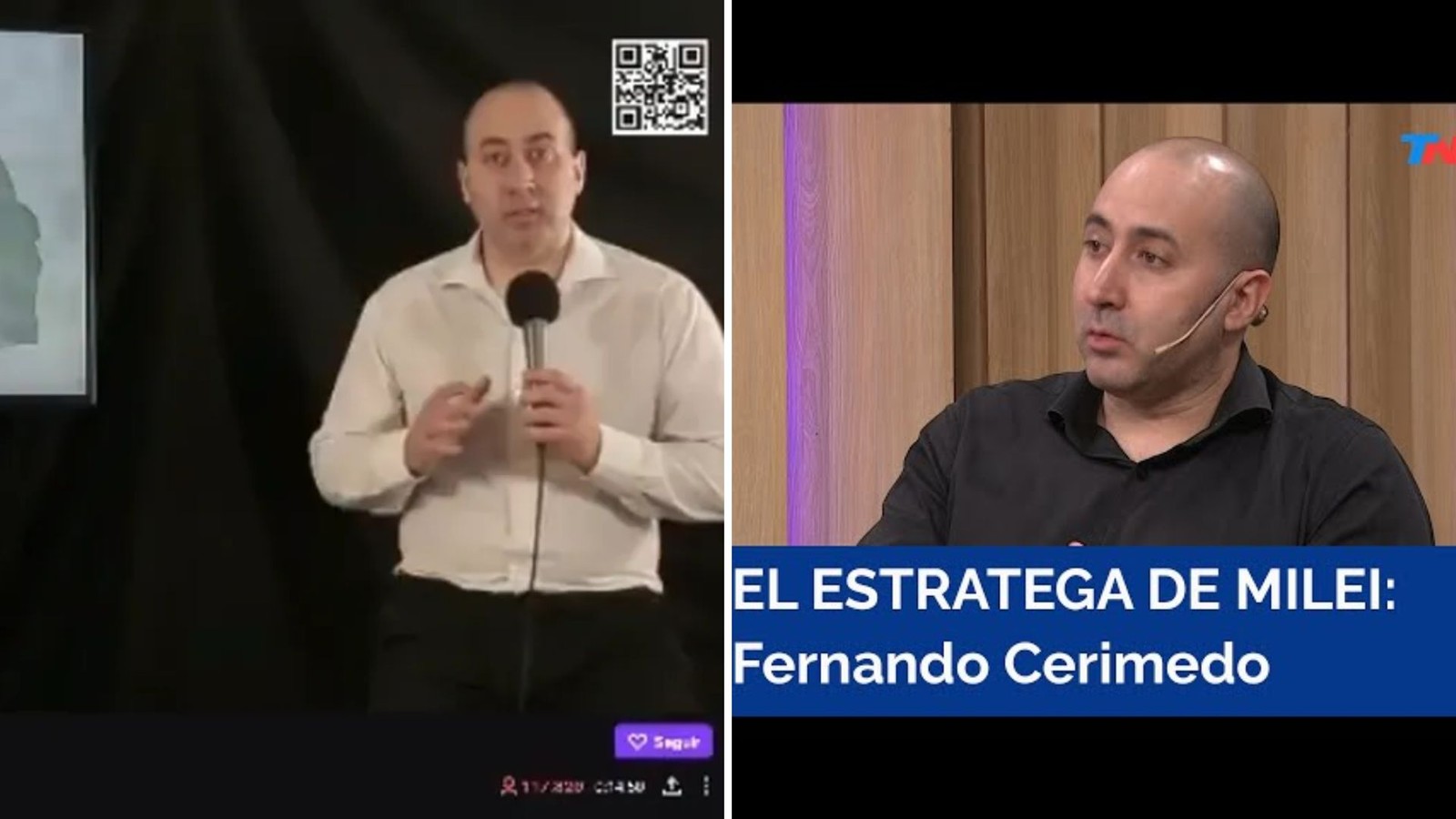 Fernando Cerimedo, influencer dono do canal La Derecha Diario — Foto: Reprodução