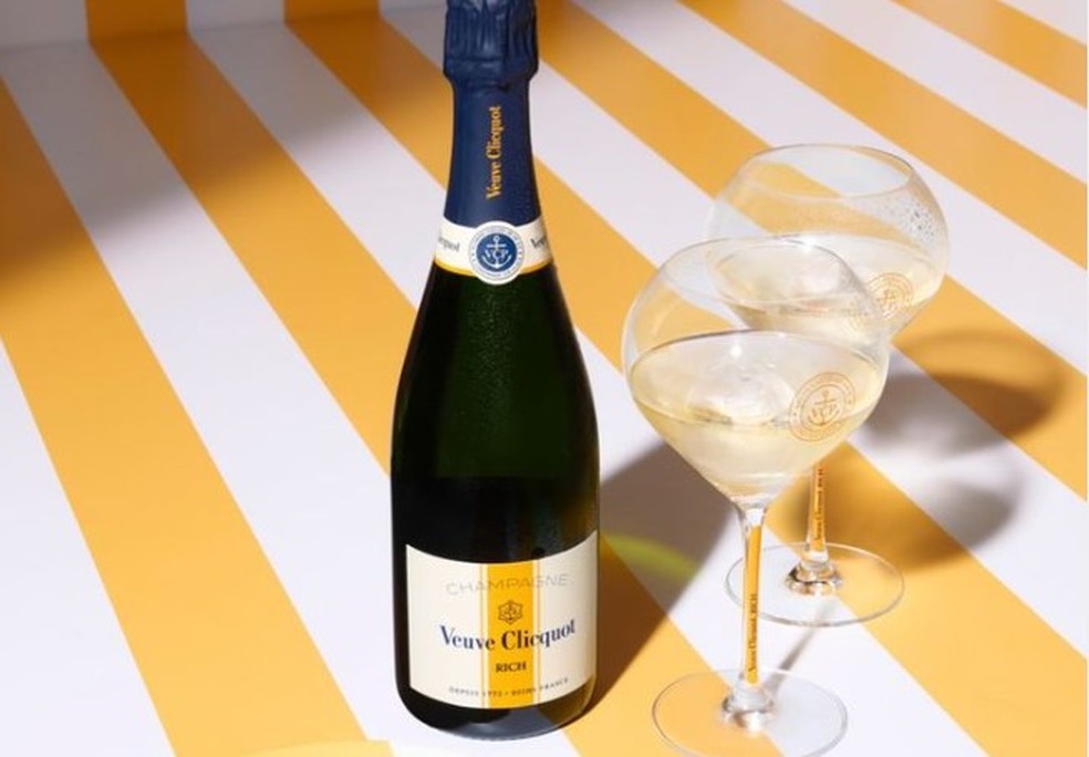 O champanhe Veuve Clicquot Rich: bebidas europeias serão afetadas — Foto: Divulgação