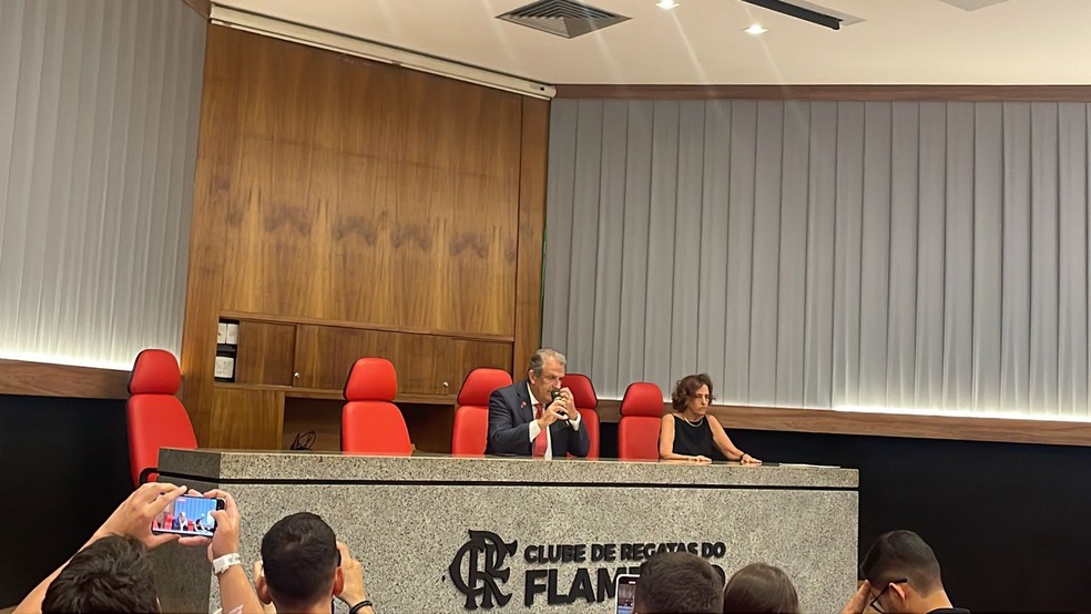 Bap anunciou José Boto como o novo diretor técnico do Flamengo — Foto: João Pedro Fragoso