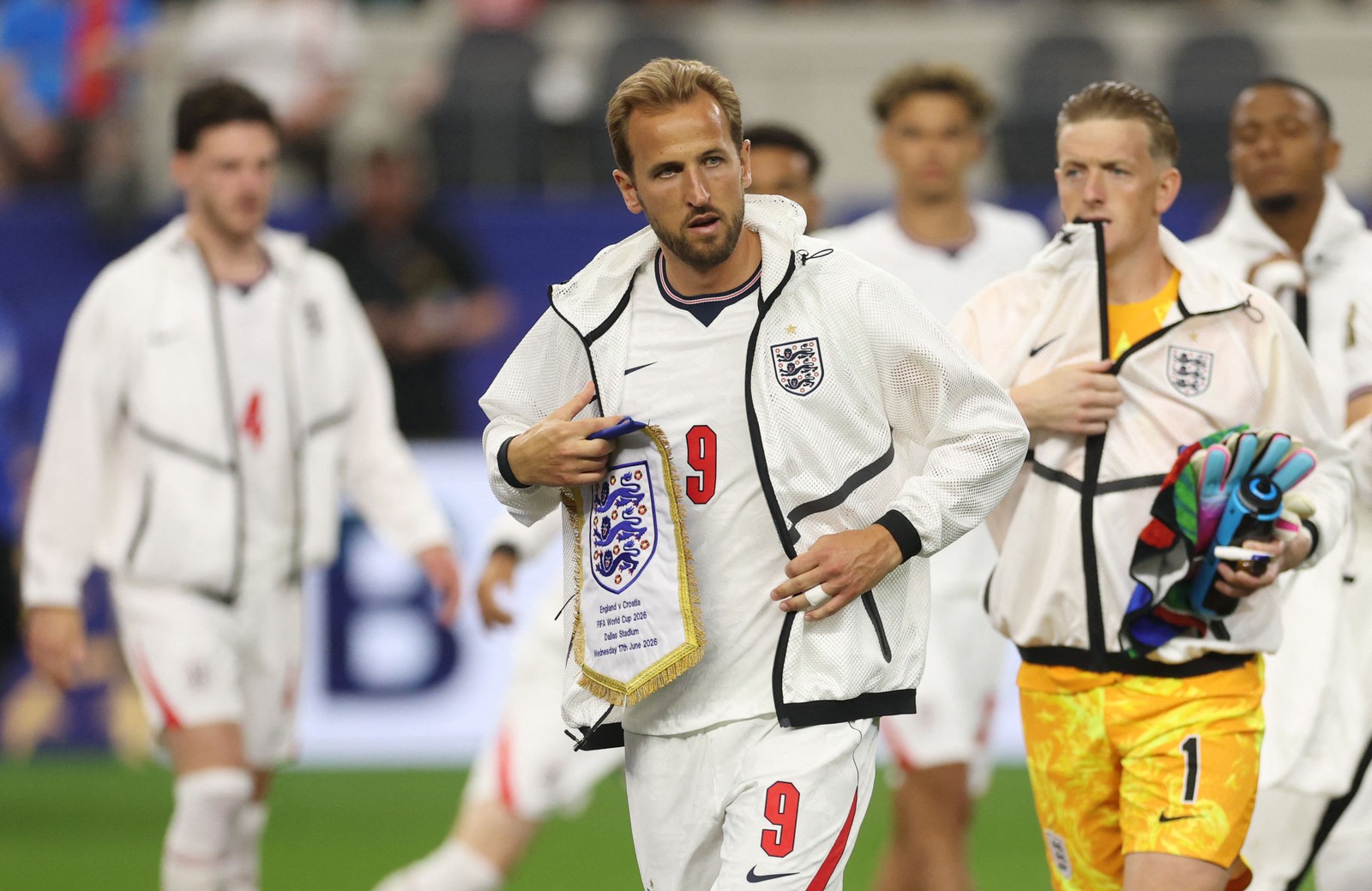 Harry Kane fez o primeiro gol da Inglaterra nesta Copa — Foto: AFP