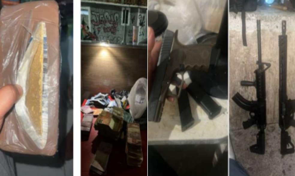 Imagens encontradas no celular de Samuel Almeida da Silva, vulgo Samuca da 29 — Foto: Reprodução