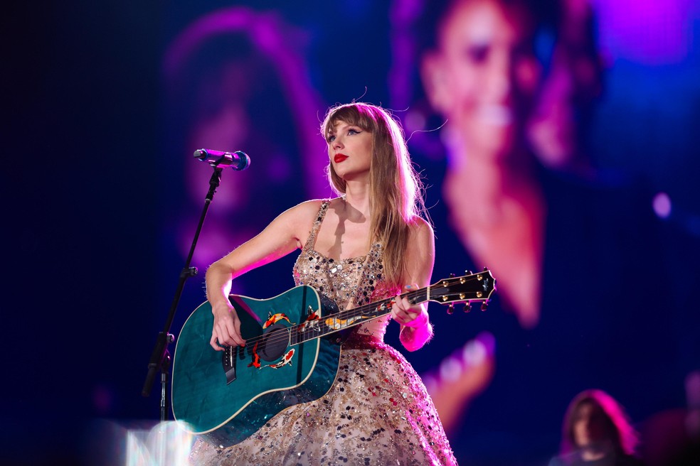 A cantora Taylor Swift em show no Allianz Parque, em São Paulo — Foto: Divulgação/TAS Rights Management