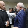O presidente Lula e o ministro Alexandre de Moraes, do STF, durante a abertura do ano do Judiciário - Fellipe Sampaio/STF