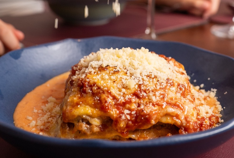 Locanda São José: lasanhaa bolonhesa — Foto: Divulgação / Foto de Caio Kronemberger