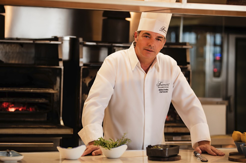 Jérôme Dardillac. O chef executivo do Fairmont vai levar receitas com sabores brasileiros:“Oportunidade de compartilhar nossa paixão pela culinária” — Foto: Divulgação