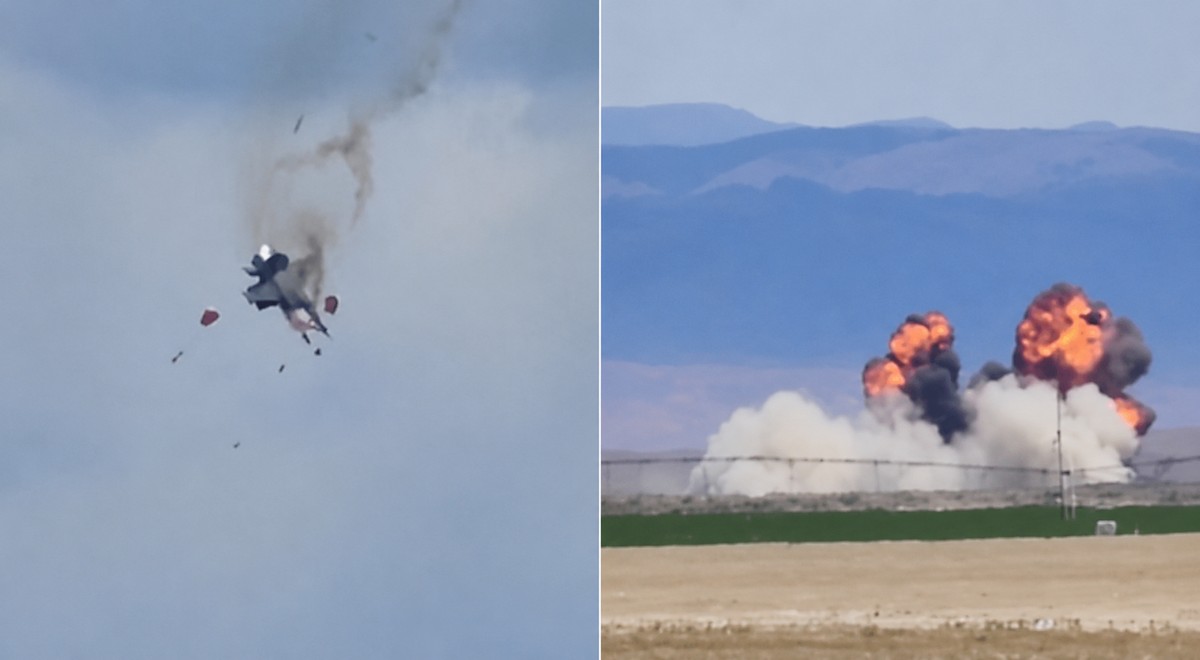 Avi&otilde;es militares colidem durante show a&eacute;reo, nos Estados Unidos, e explodem  no solo; veja v&iacute;deo
