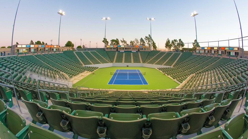 O Centro de tênis Carson, que será usado nos Jogos de Los Angeles-2028 — Foto: Divulgação