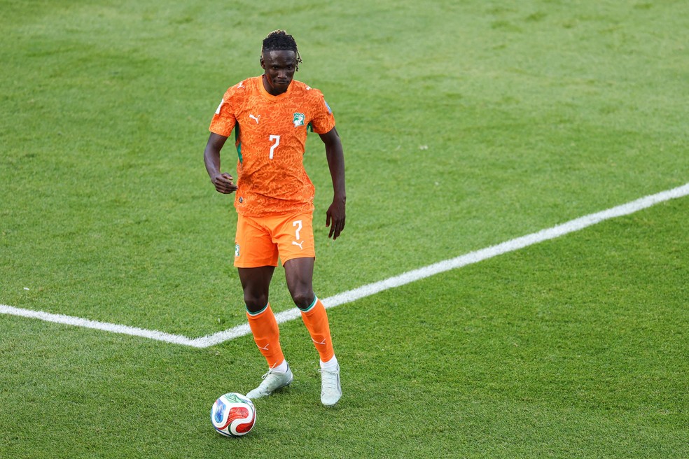 Odilon Kossounou durante Alemanha x Costa do Marfim — Foto: Getty Images via AFP