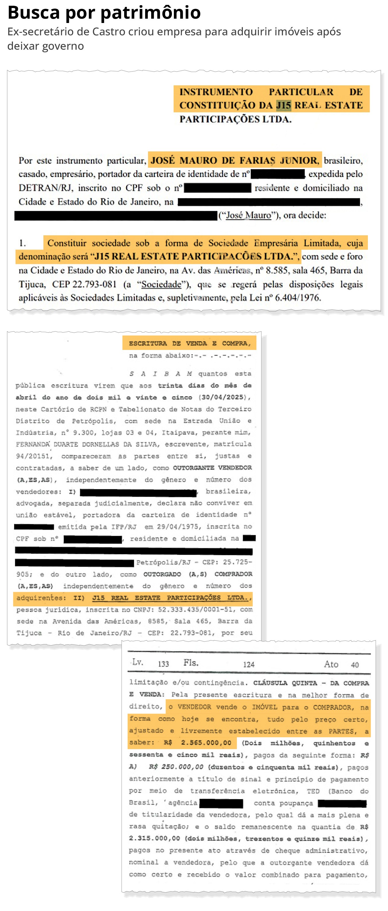 Ex-secretário dono da cobertura de Cláudio Castro comprou R$ 9 milhões em imóveis após deixar governo