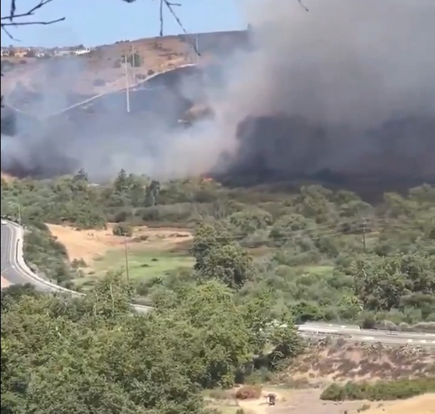Incêndio atinge área próxima à concentração da Suíça na Cali