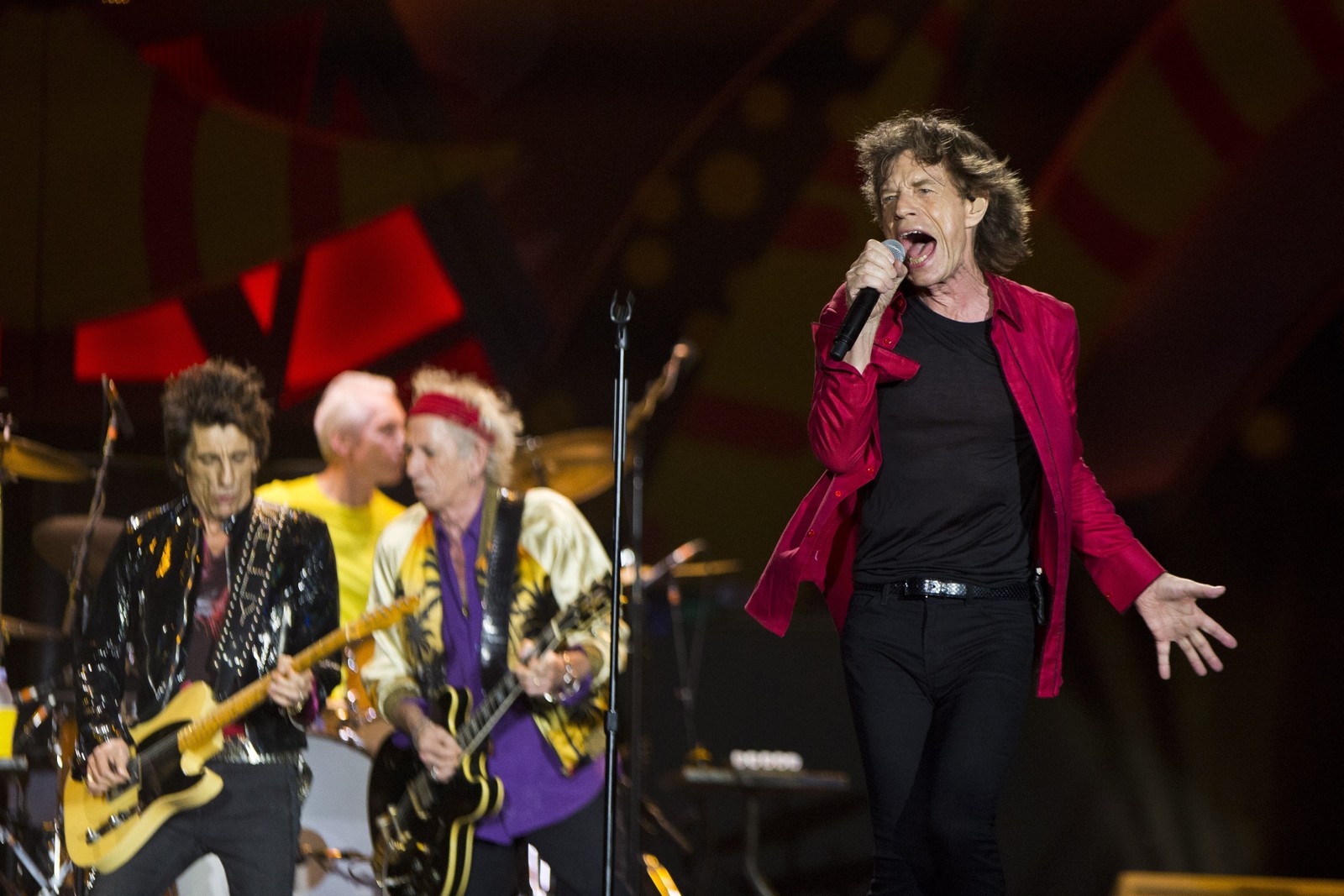 Show da banda Rolling Stones no Maracanã. — Foto: Guito Moreto / Agência O Globo