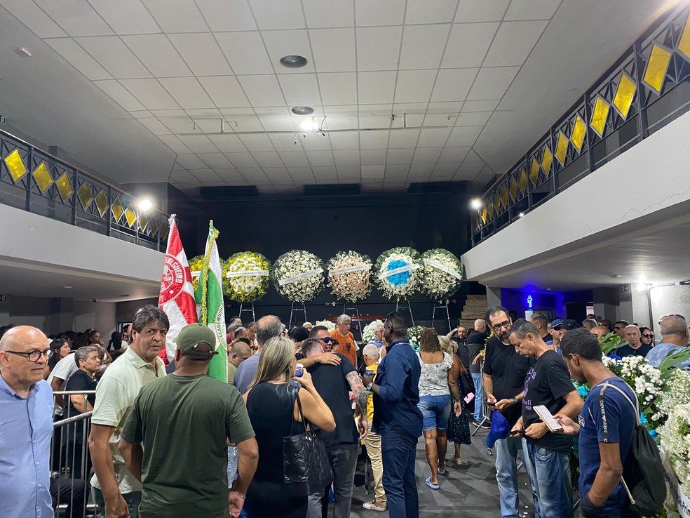 Velório do bicheiro Piruinha — Foto: Vittoria Alves