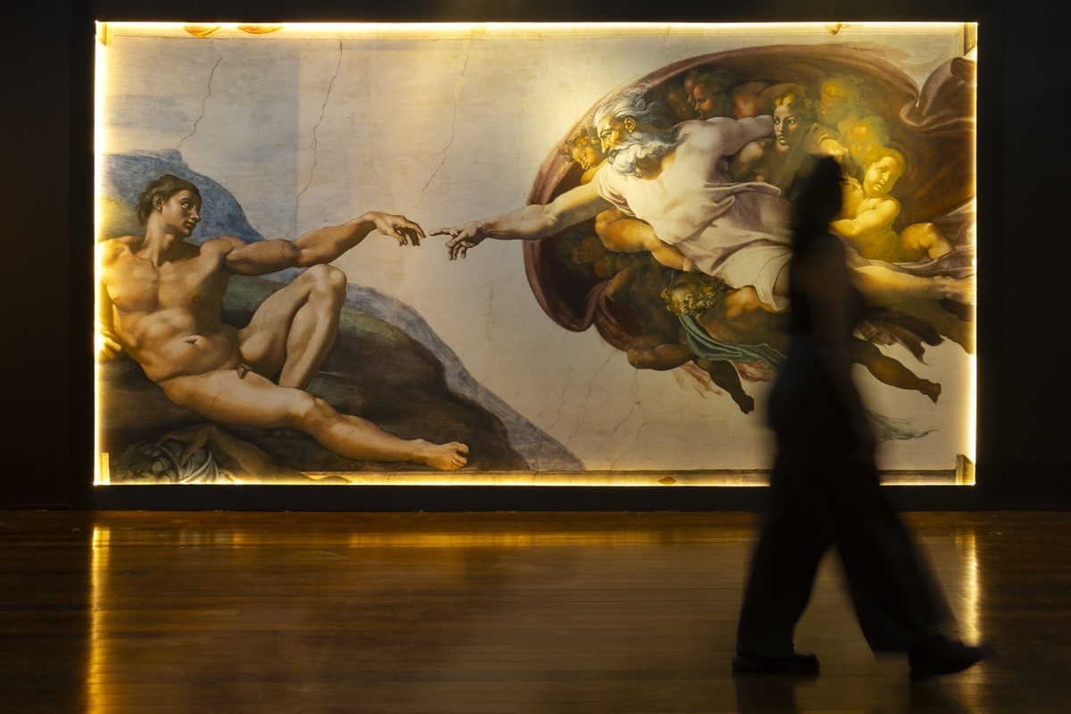 Exposição imersiva de Michelangelo no Rio reúne réplicas oficiais