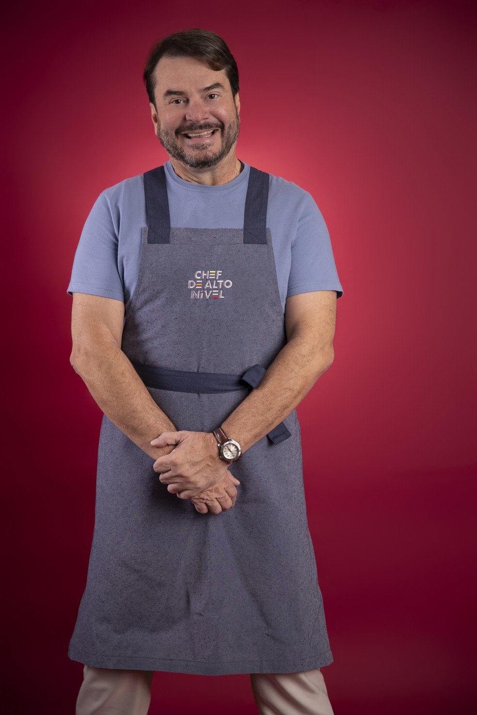 Erikson Blun, participante do reality show 'Chef de alto nível', no grupo 'cozinheiros amadores' — Foto: Divulgação/TV Globo/Beto Roma