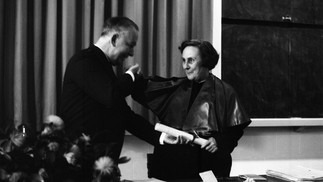 Bertha Lutz, em agosto de 1965, recebeu o título de professora emérita da Universidade Federal do Rio de Janeiro (UFRJ) — Foto: Arquivo/Agência O Globo