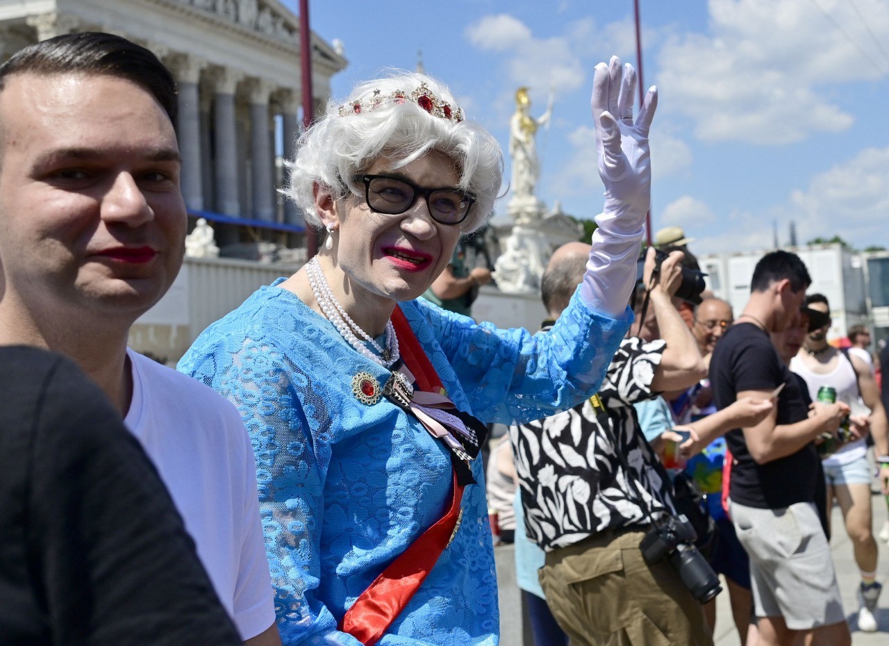 Parada do Orgulho LGBT+ em Viena, capital da Áustria