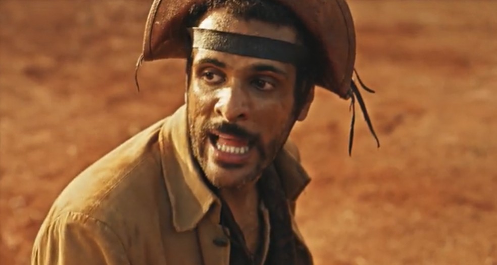 Glauber (Murilo Sampaio) em cena de "Guerreiros do Sol" — Foto: Reprodução/Globoplay