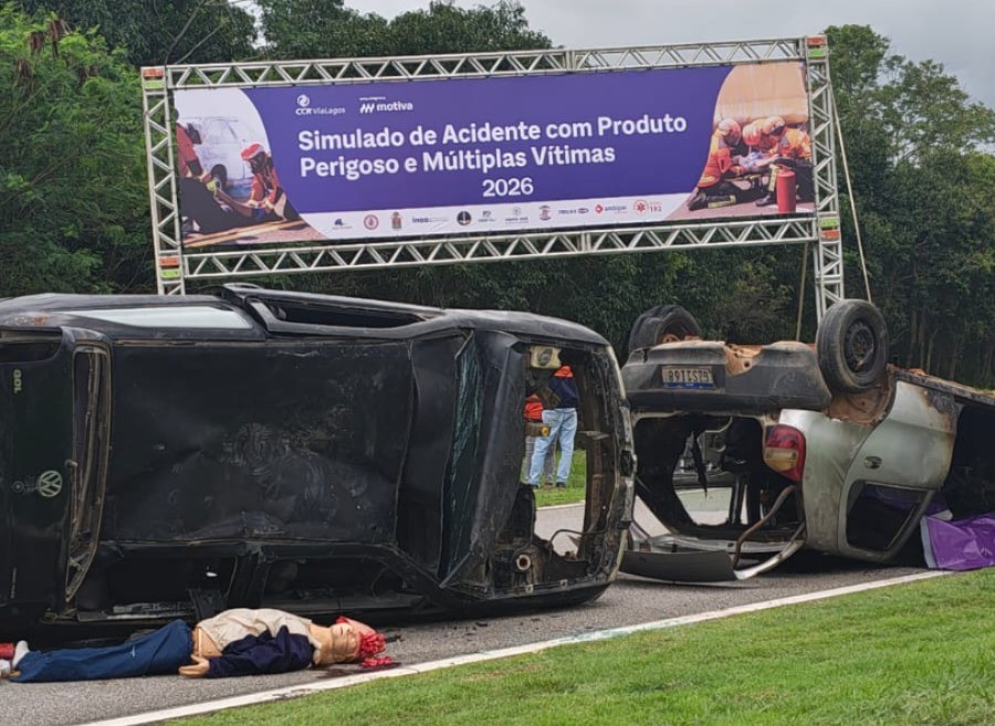 ViaLagos realiza simulado de acidente com produtos perigosos para testar protocolos e treinar equipes