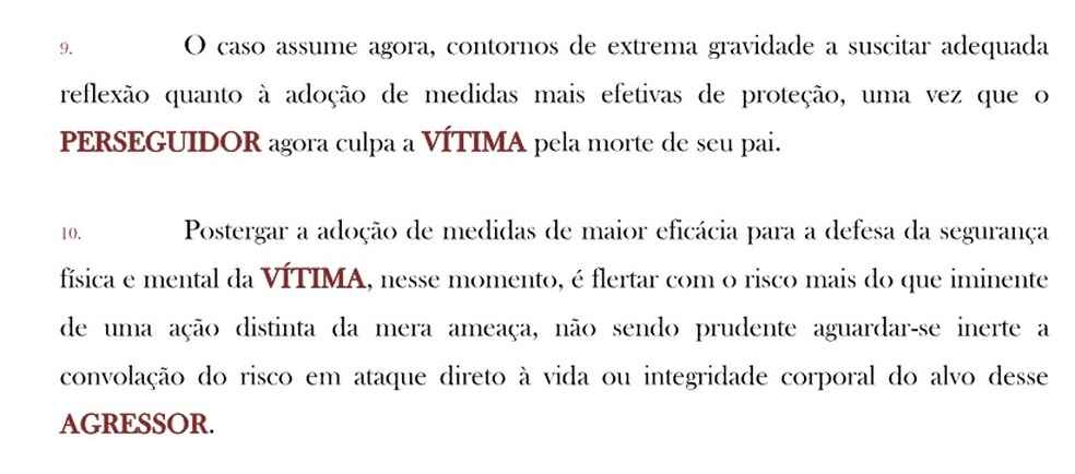 Pedido feito pela defesa de Leila em julho — Foto: Reprodução