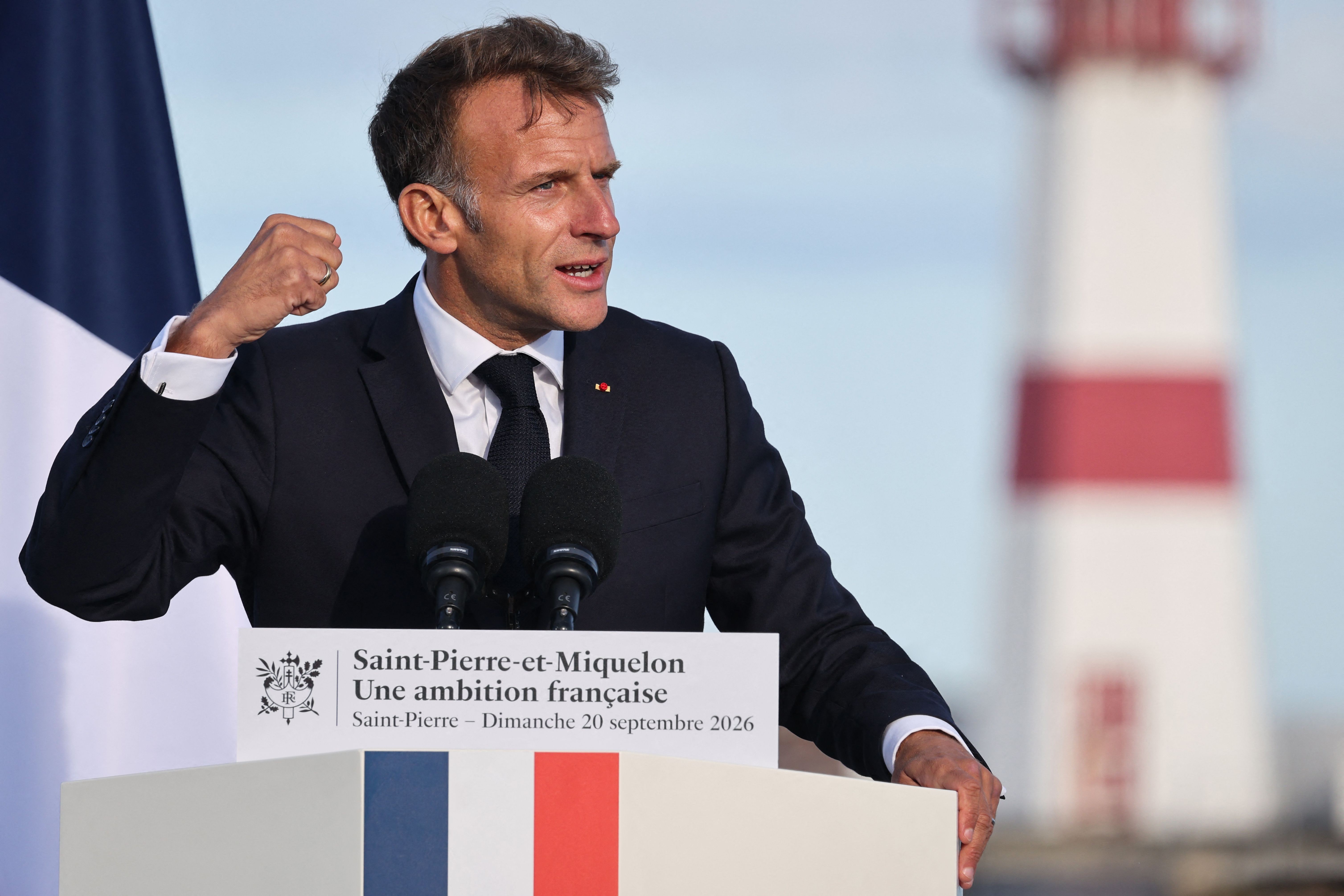Macron diz que teve reunião 'muito construtiva' com Trump sobre Ucrânia e Mar Vermelho - Foto