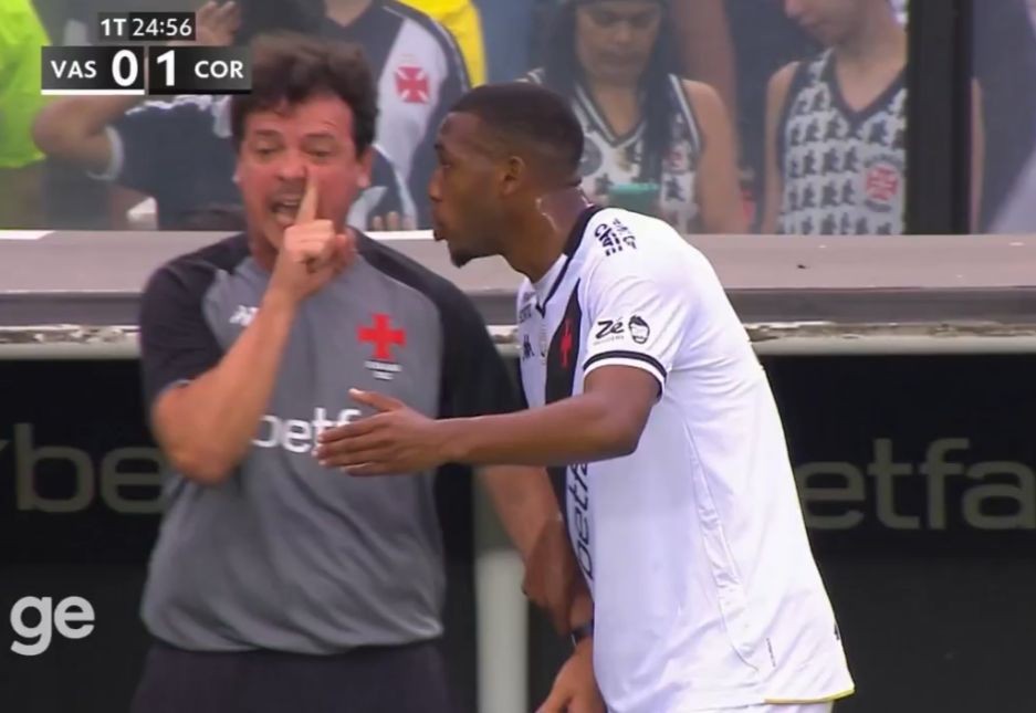 O que Fernando Diniz disse para Rayan em discussão em Vasco x Corinthians? veja leitura labial