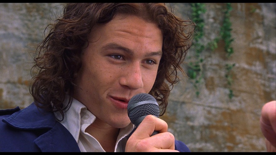 Heath Ledger no filme '10 Coisas Que Eu Odeio em Você' (1999).