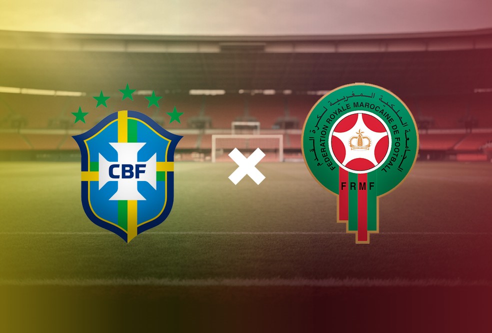 Brasil x Marrocos — Foto: Editoria de Arte