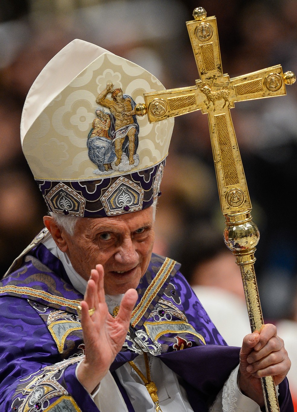 Papa Bento XVI (2005-2013) — Foto: ANDREAS SOLARO/AFP