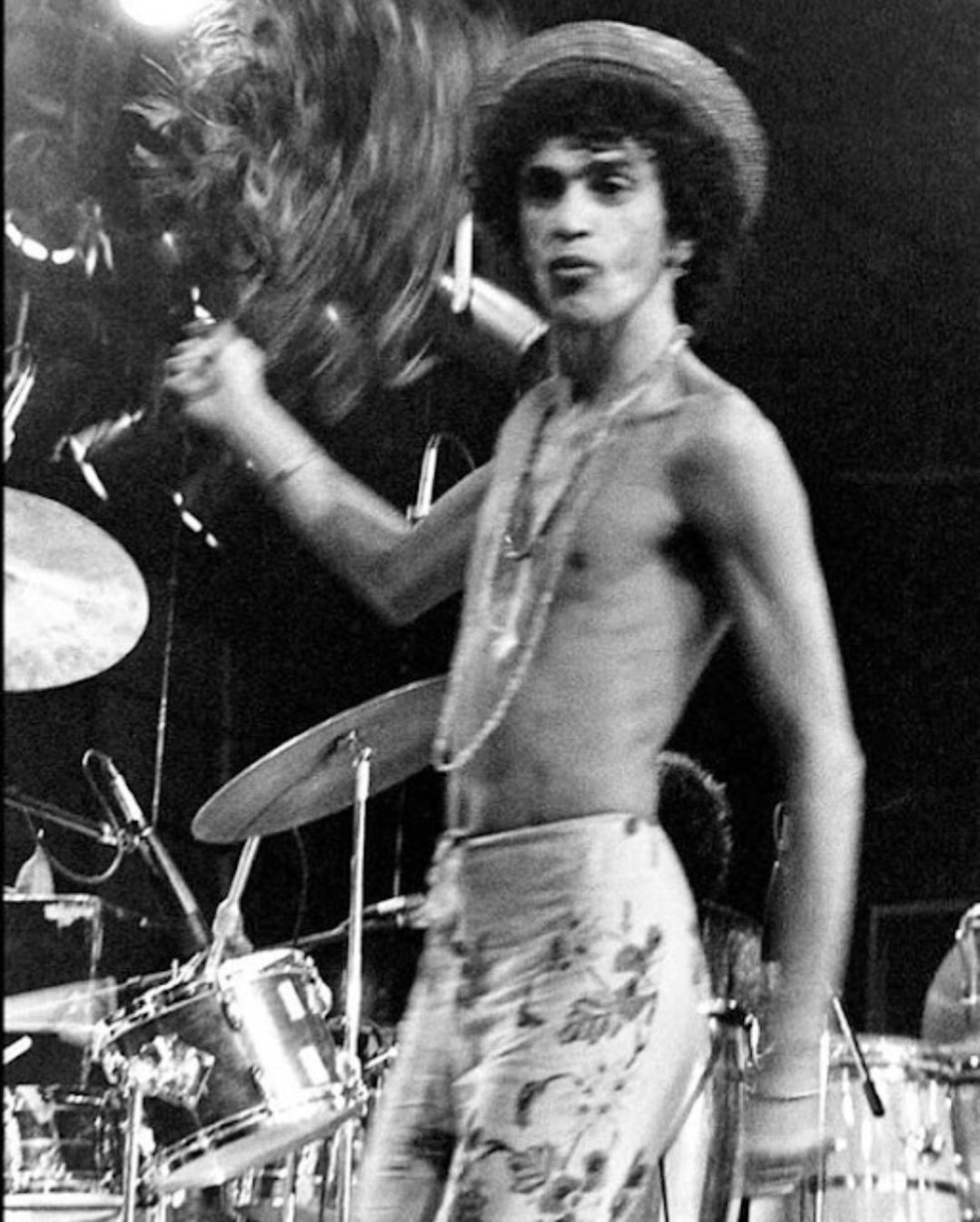 Caetano Veloso nos anos 1980 — Foto: Reprodução/Instagram