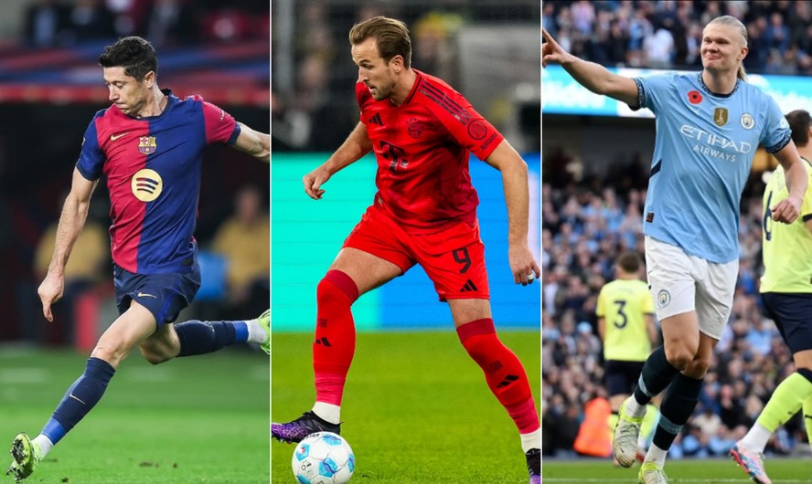 Lewa, Kane e Haaland: relembre os maiores artilheiros das principais
