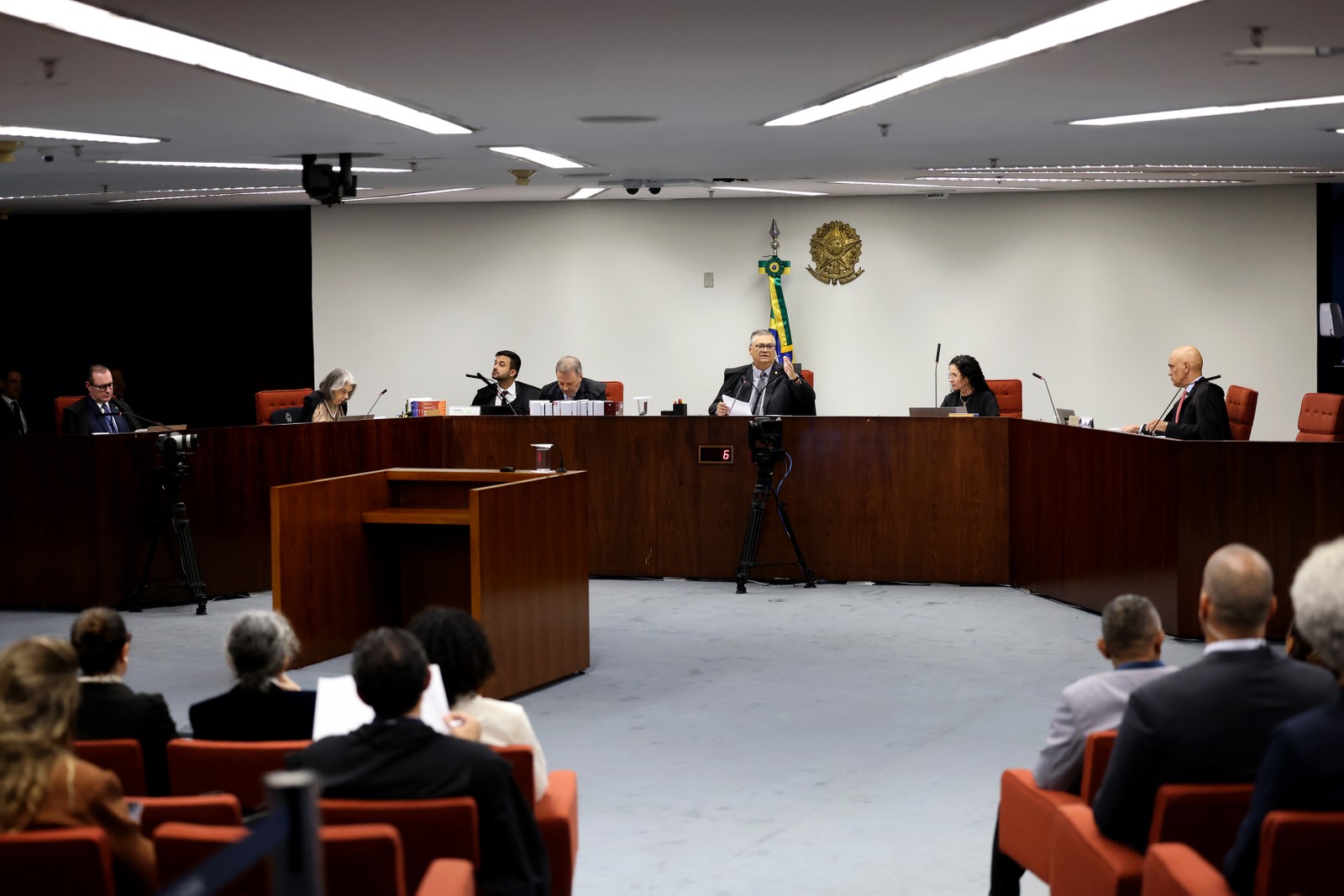 Primeiro dia do julgamento do caso Marielle — Foto: Gustavo Moreno/STF