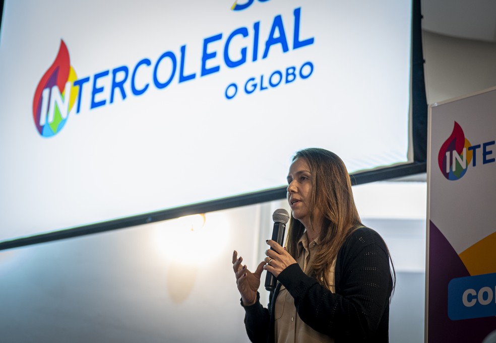 Diretora de Esportes do Sesc-RJ, Patrícia Amorim falou do papel do Intercolegial na retomada do esporte no Rio — Foto: Jo Marcone