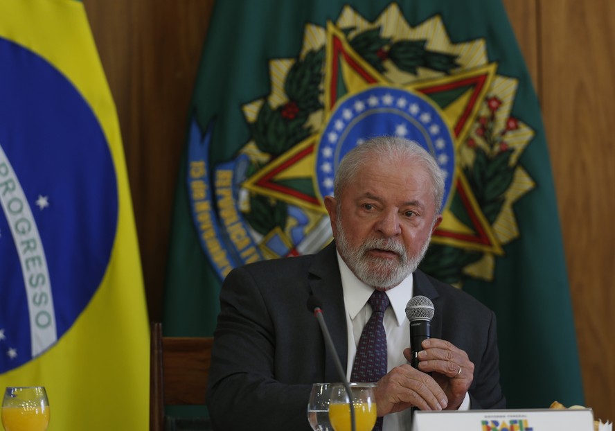 O presidente Luiz Inácio Lula da Silva (PT) 06/04/2023