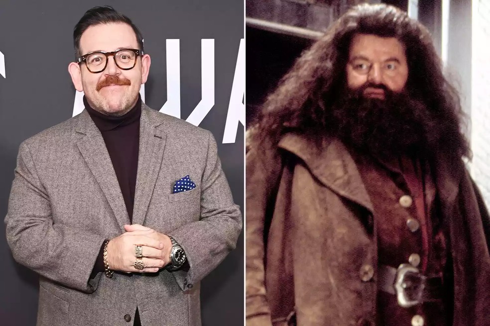 Nick Frost como Rúbeo Hagrid — Foto: WireImage/Everett Collection