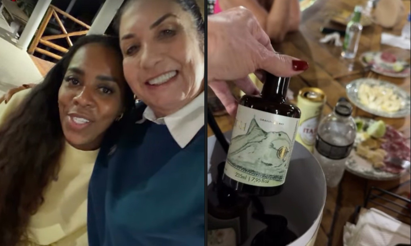 Mãe de Virginia Fonseca mostra presente recebido da mãe de Vini Jr. durante descanso em mansão no RJ