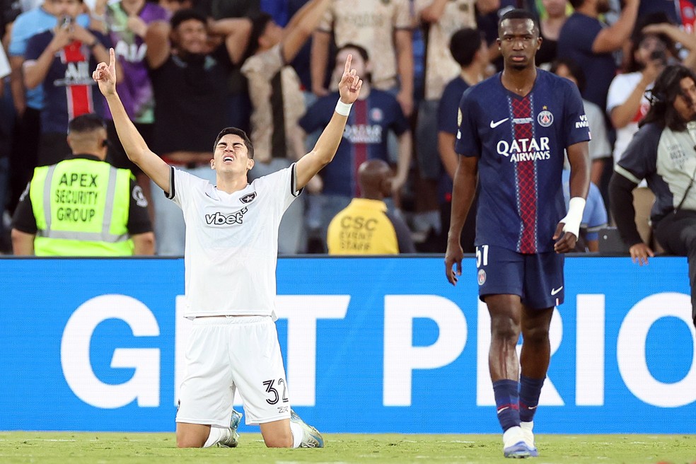 Botafogo foi o oitavo time a vencer o PSG na temporada — Foto: Vitor Silva/Botafogo.