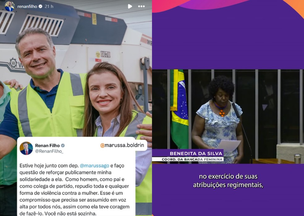 Políticos prestam apoio à deputada federal Marussa Boldrin (MDB-GO) — Foto: Reprodução/Instagram