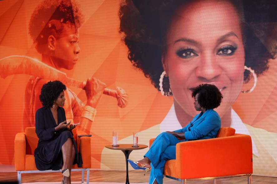 Viola Davis em entrevista a Maju Coutinho no 'Fantástico'