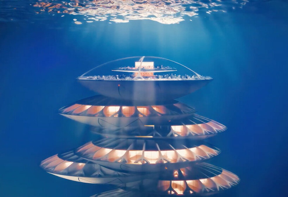 Arábia Saudita projeta maior arranha-céu do mundo em forma de cubo — Foto: newmurabba